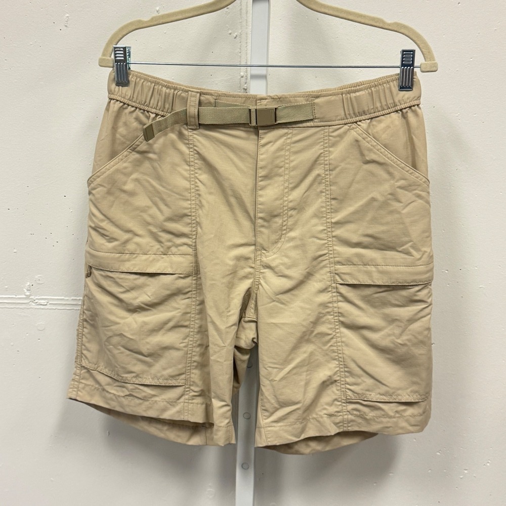 Uniqlo Geared Shorts Unisex Geared Shorts Beige Nylon Hiking Utility Belted Sm